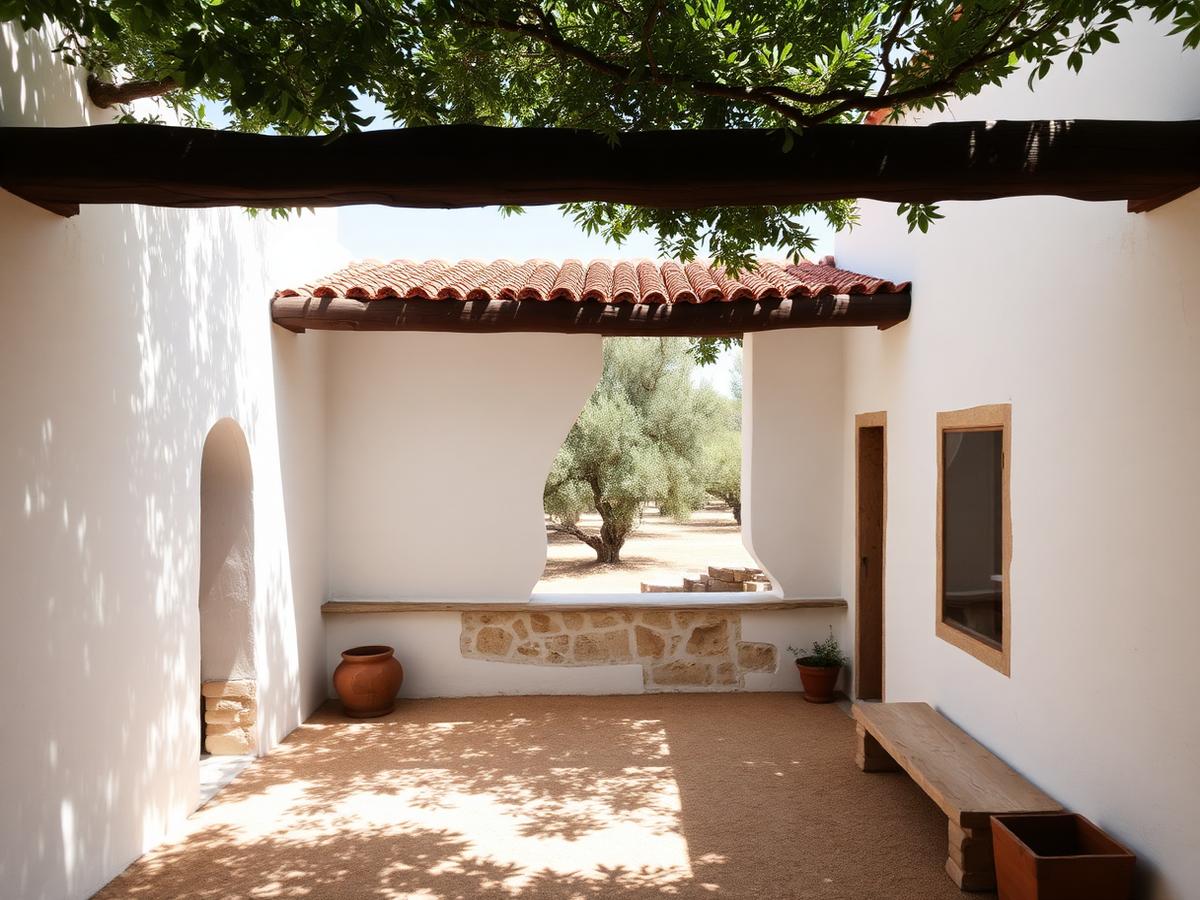 Courtyard of a restored Andalusian finca